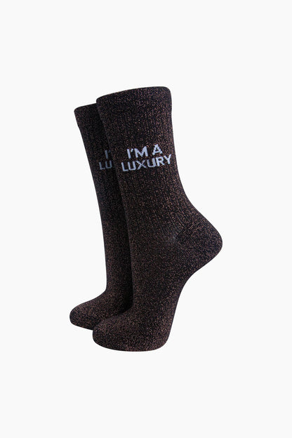 I'm a Luxury Glitter Socks