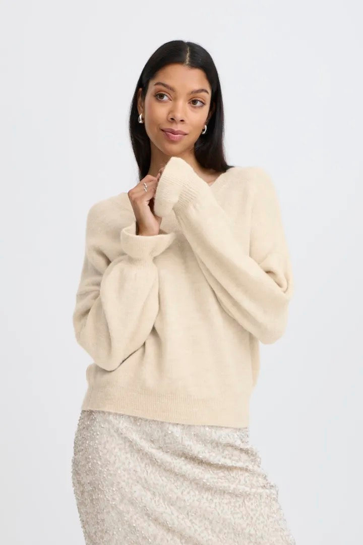 Frill Cuff Relaxed Jumper