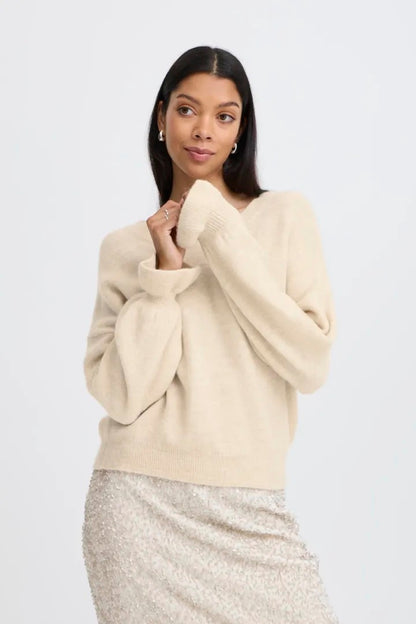 Frill Cuff Relaxed Jumper