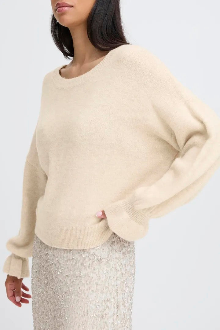 Frill Cuff Relaxed Jumper