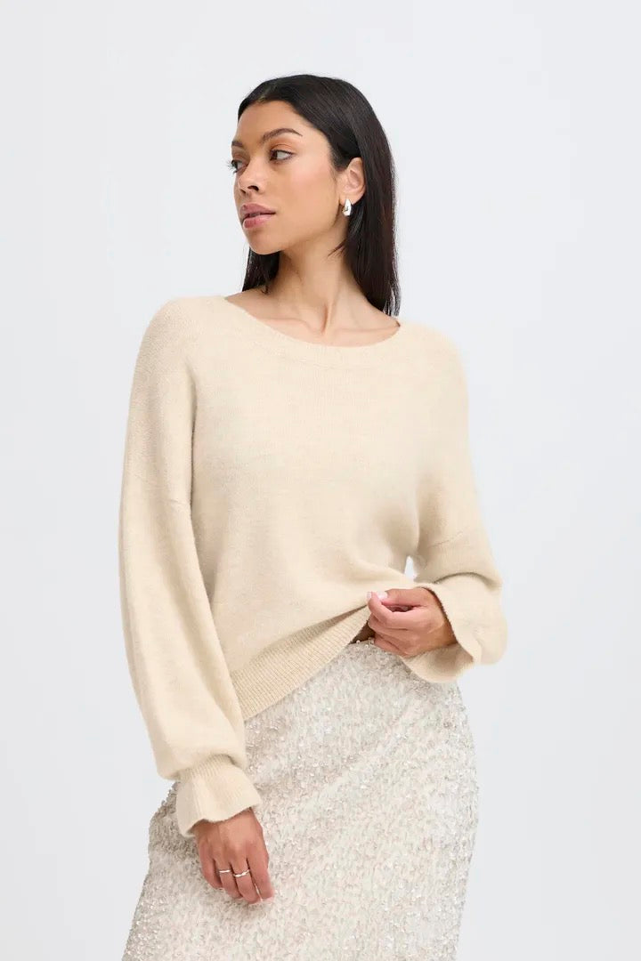 Frill Cuff Relaxed Jumper