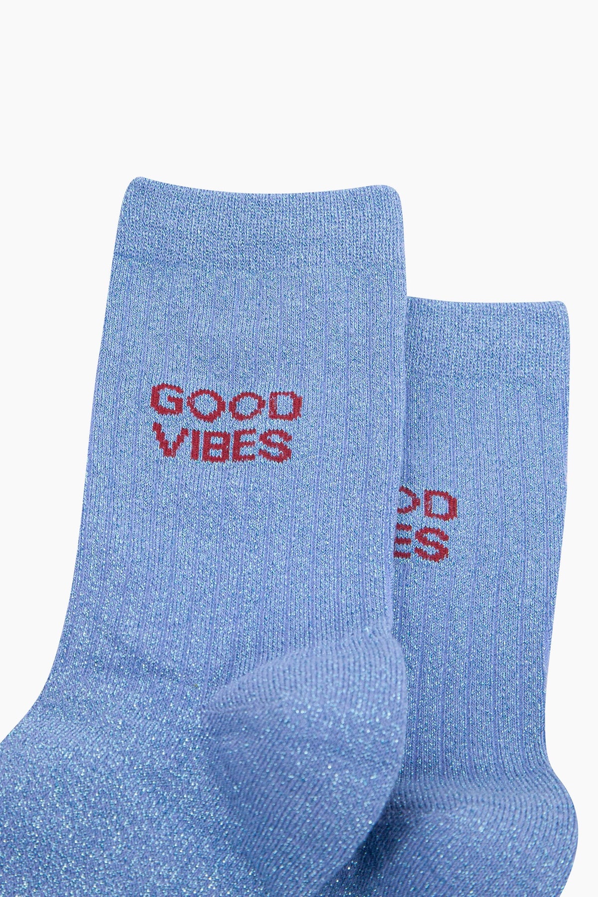 Good Vibes Glitter Socks