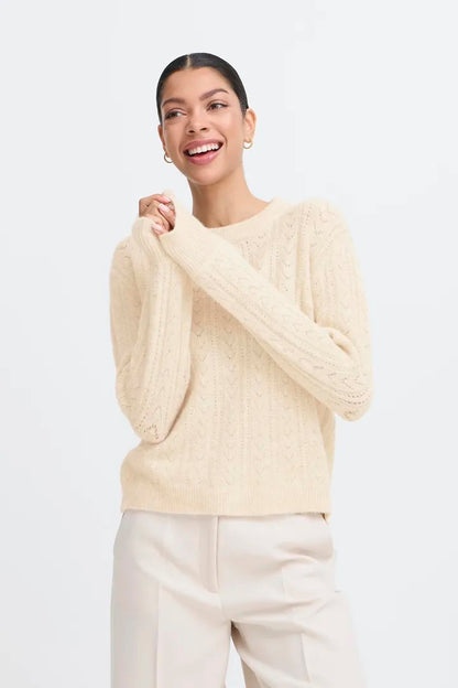 Pointelle Knit Jumper
