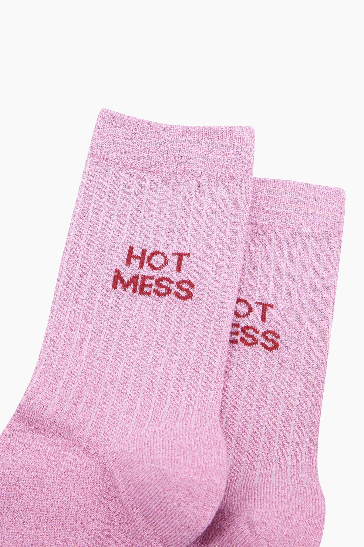 Hot Mess Glitter Socks