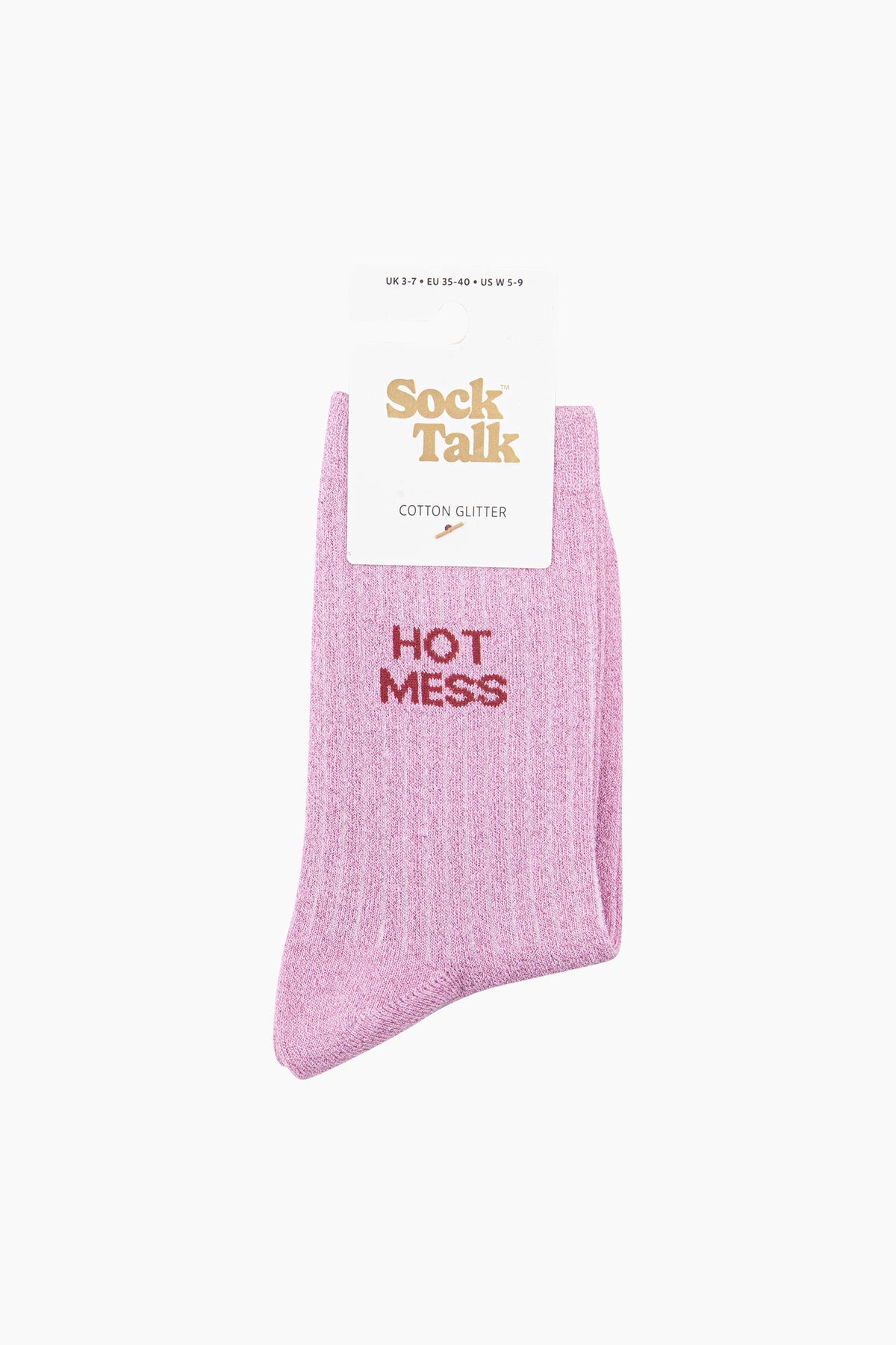 Hot Mess Glitter Socks