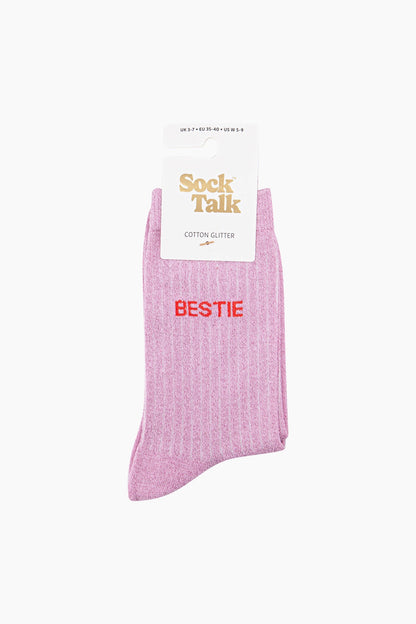 Bestie Glitter Socks