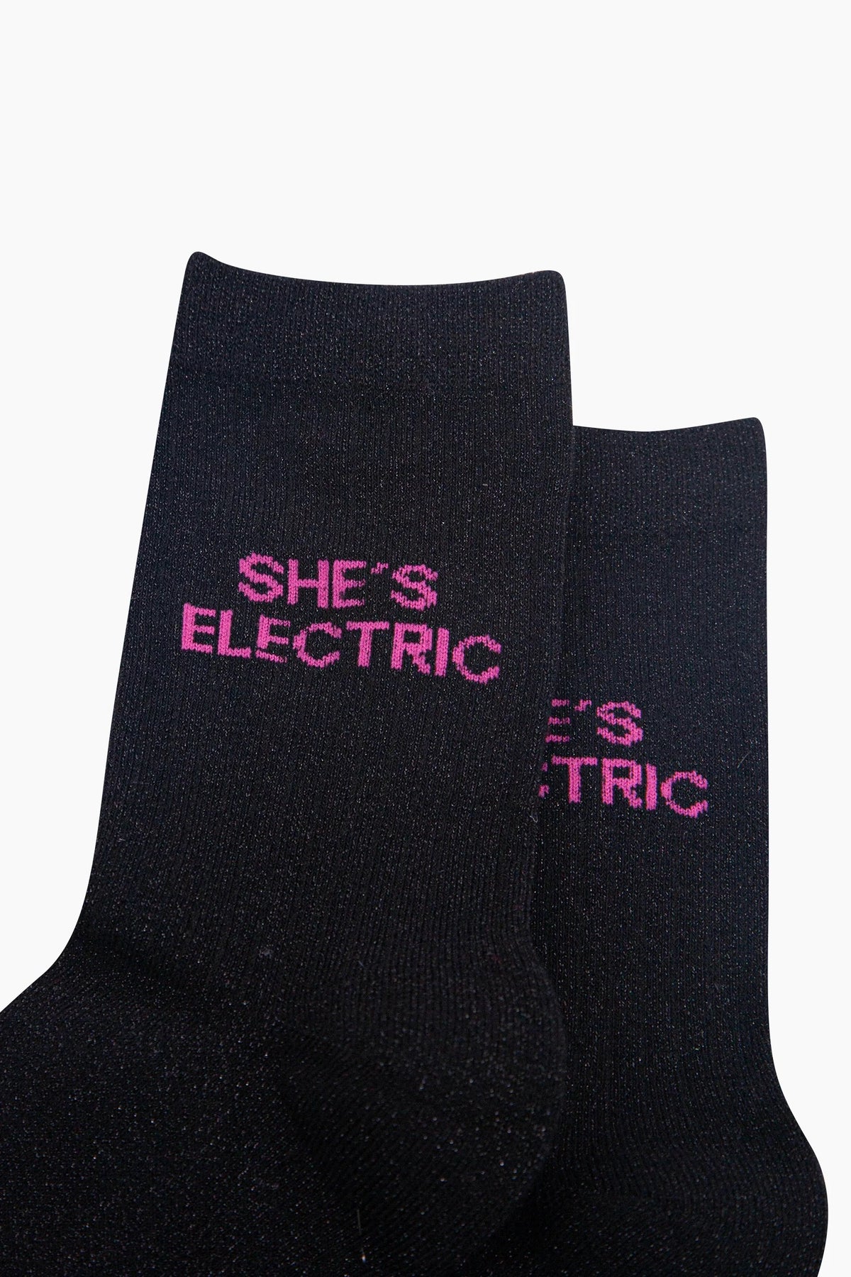 She's Electric Glitter Socks
