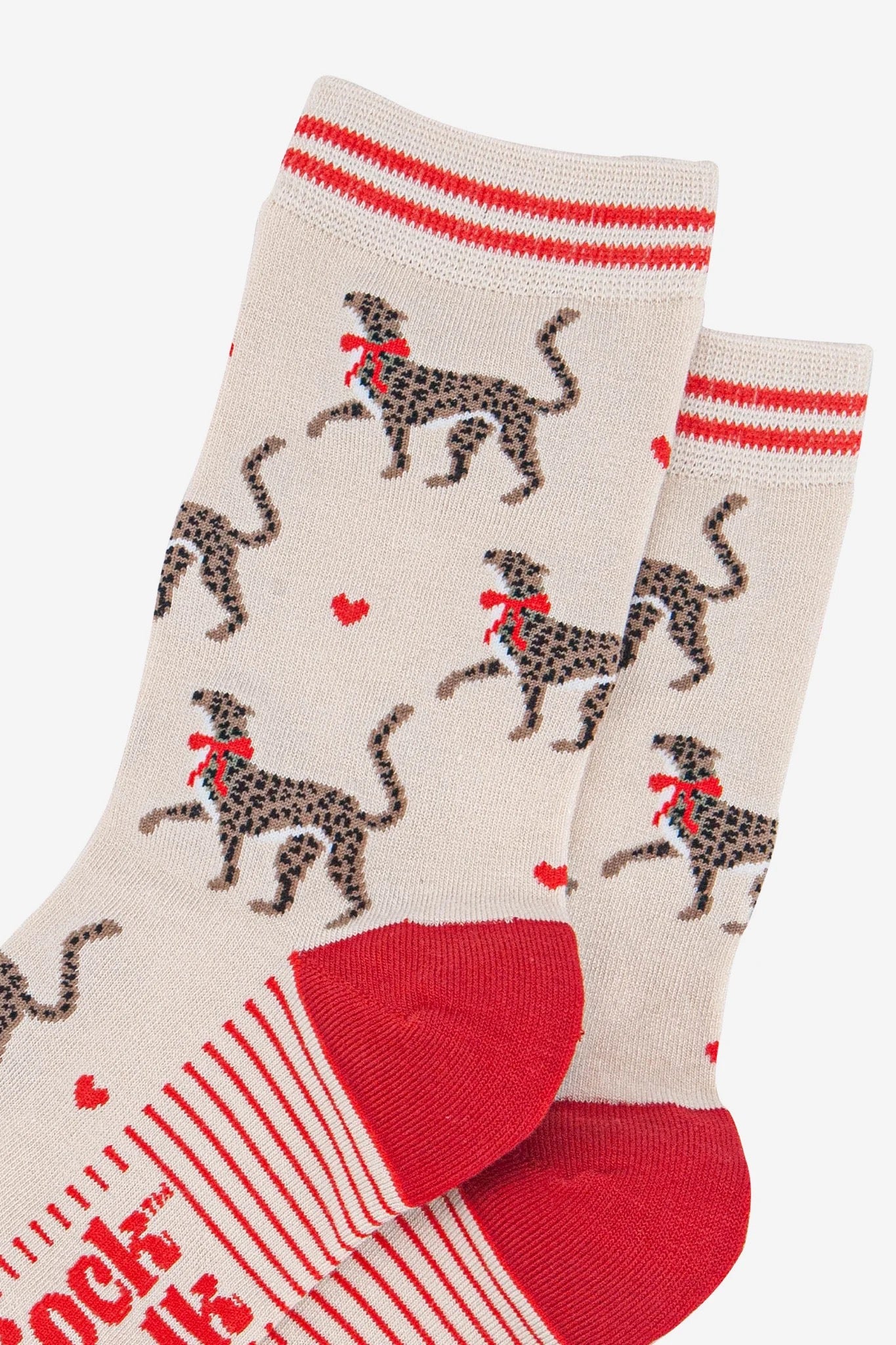 Winter Cheetah Bamboo Socks