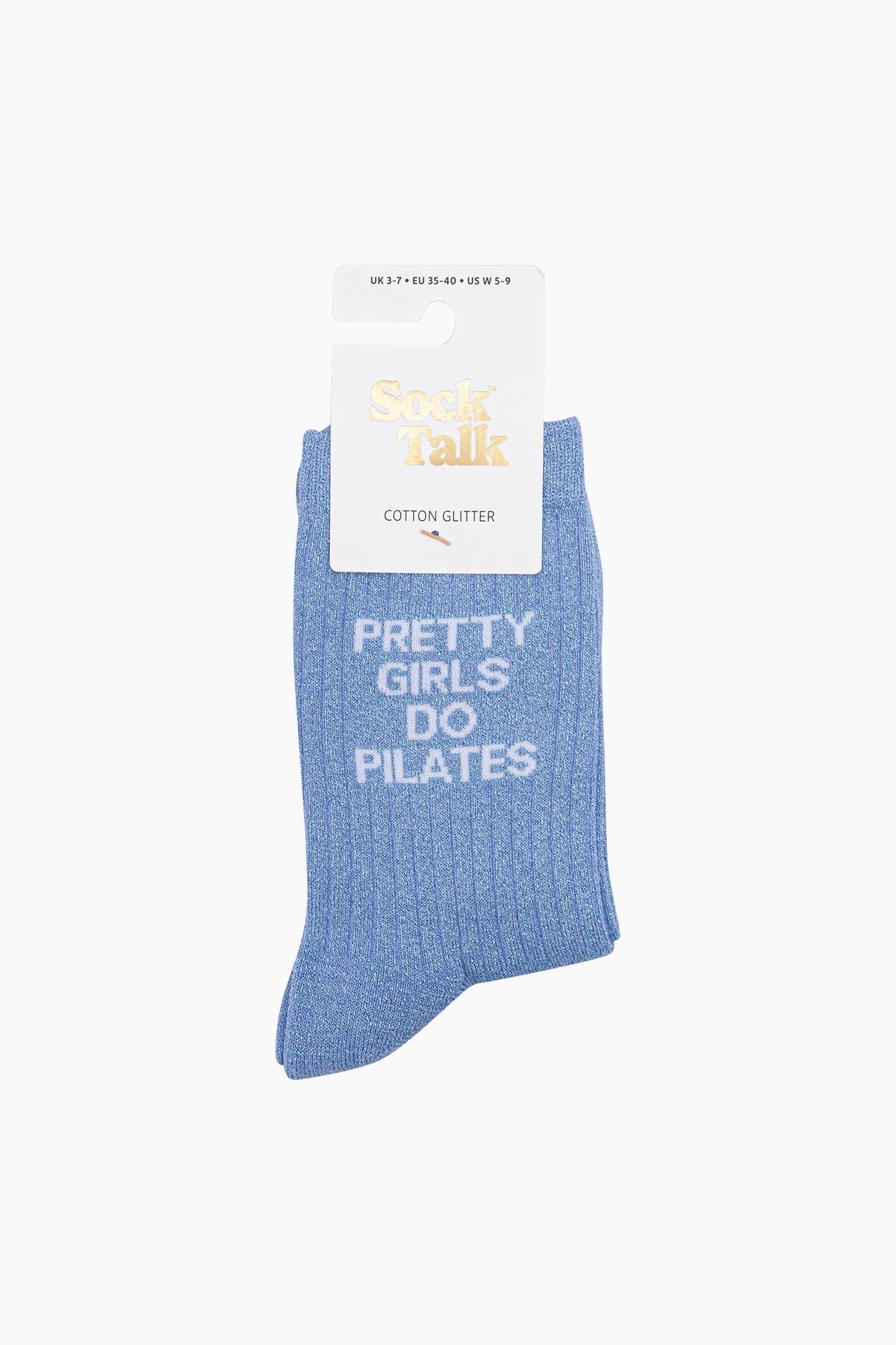 Pretty Girls Do Pilates Glitter Socks