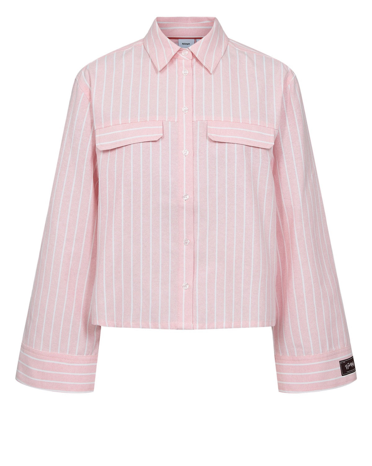 Pin Stripe Cropped Shirt