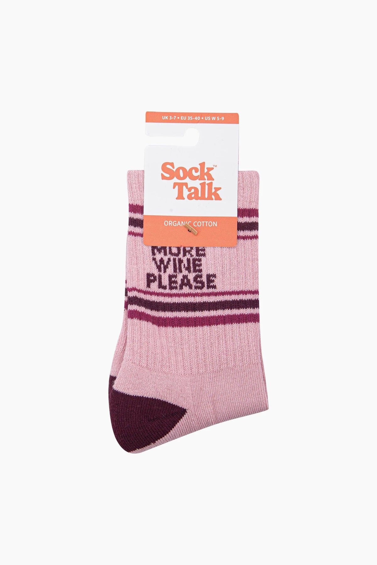 More Wine Please Organic Cotton Socks
