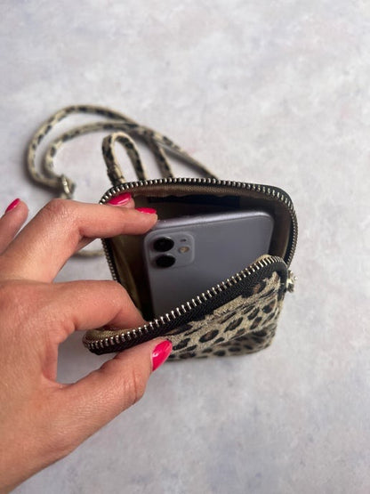 Leather Crossbody Phone Bag