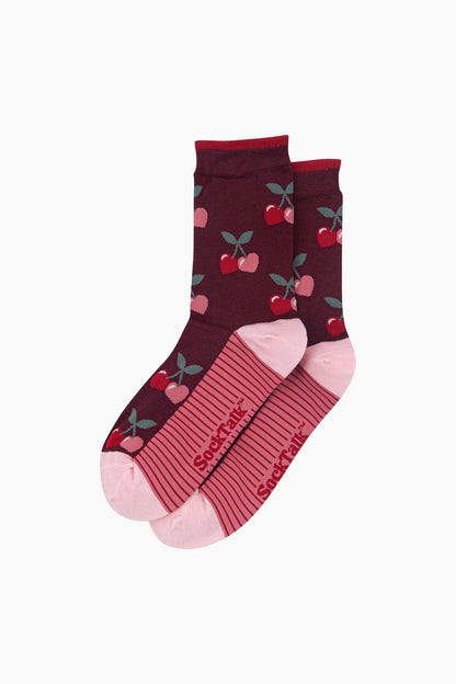 Cherry Bamboo Socks
