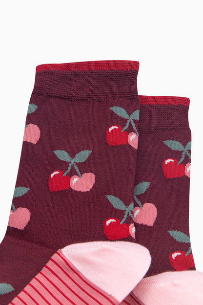 Cherry Bamboo Socks