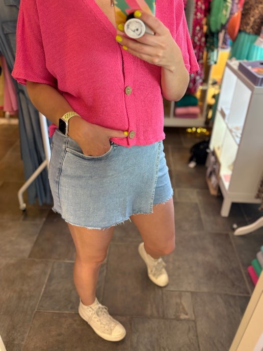 Blue Denim Skort