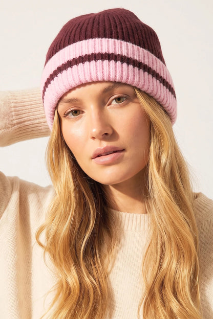 Striped Beanie Hat