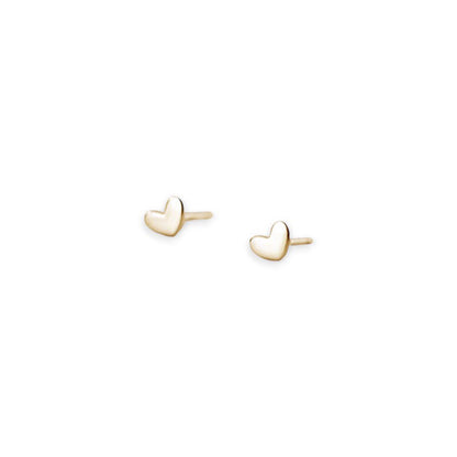Tiny Heart Stud Earrings