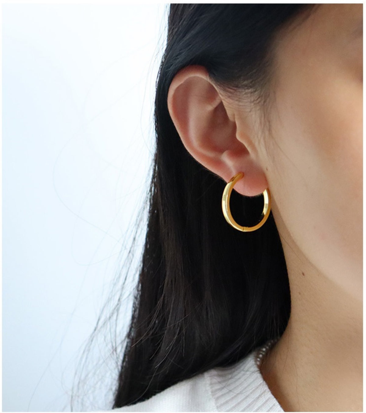Plain Hoop Earrings