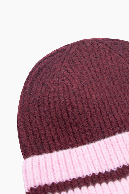 Striped Beanie Hat
