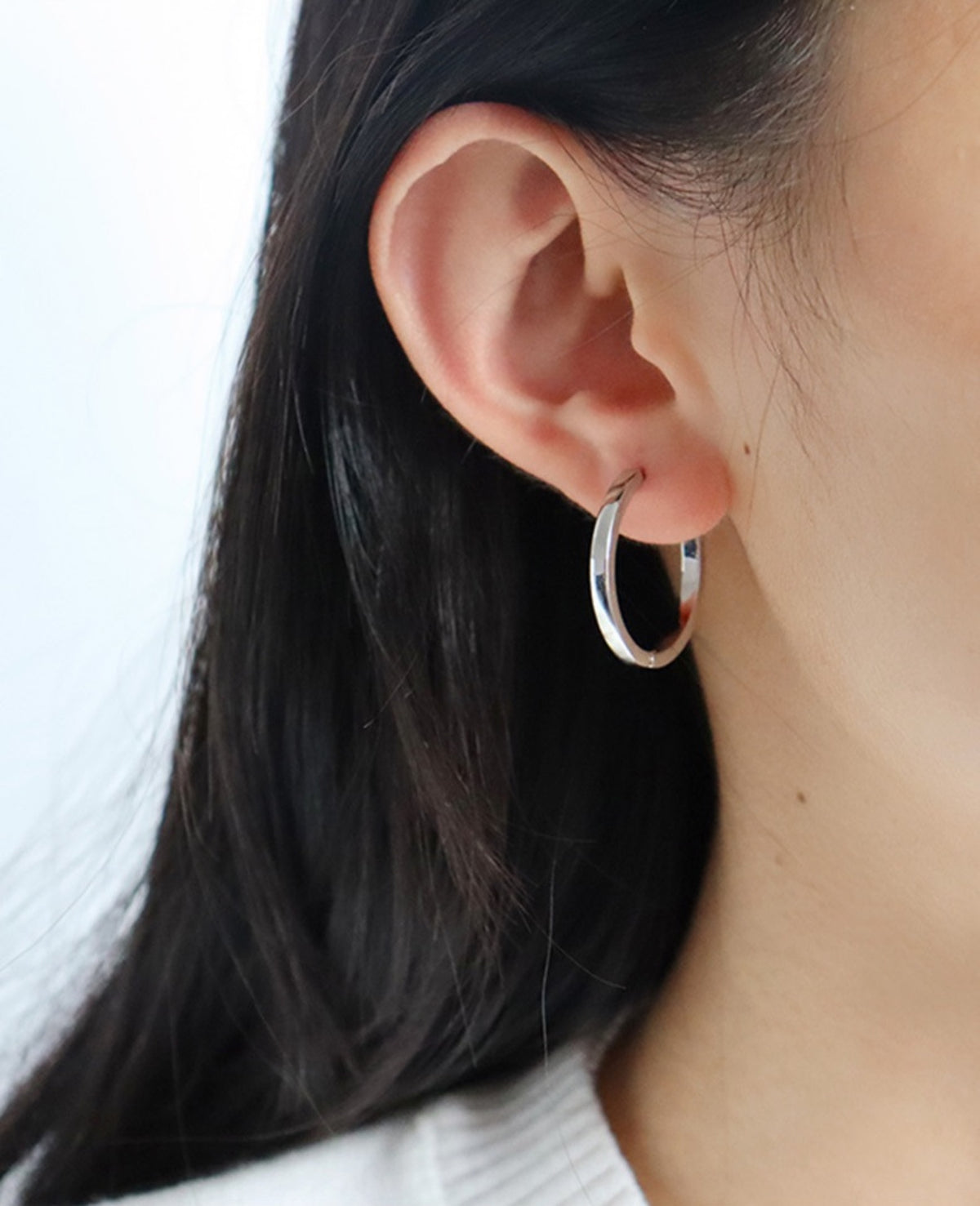 Plain Hoop Earrings