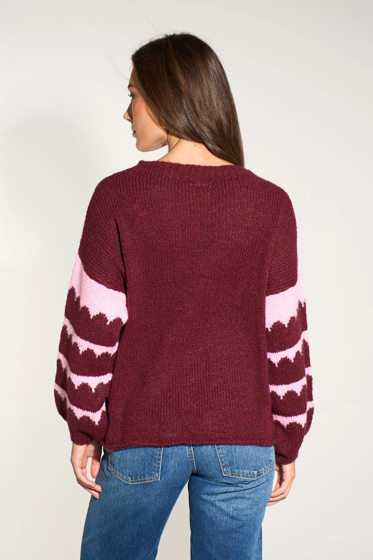 Scallop Sleeve Cosy Jumper