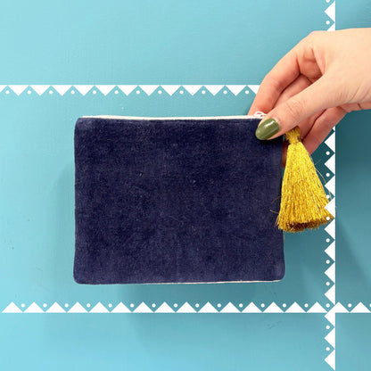 Embroidered Cherry Zip Pouch