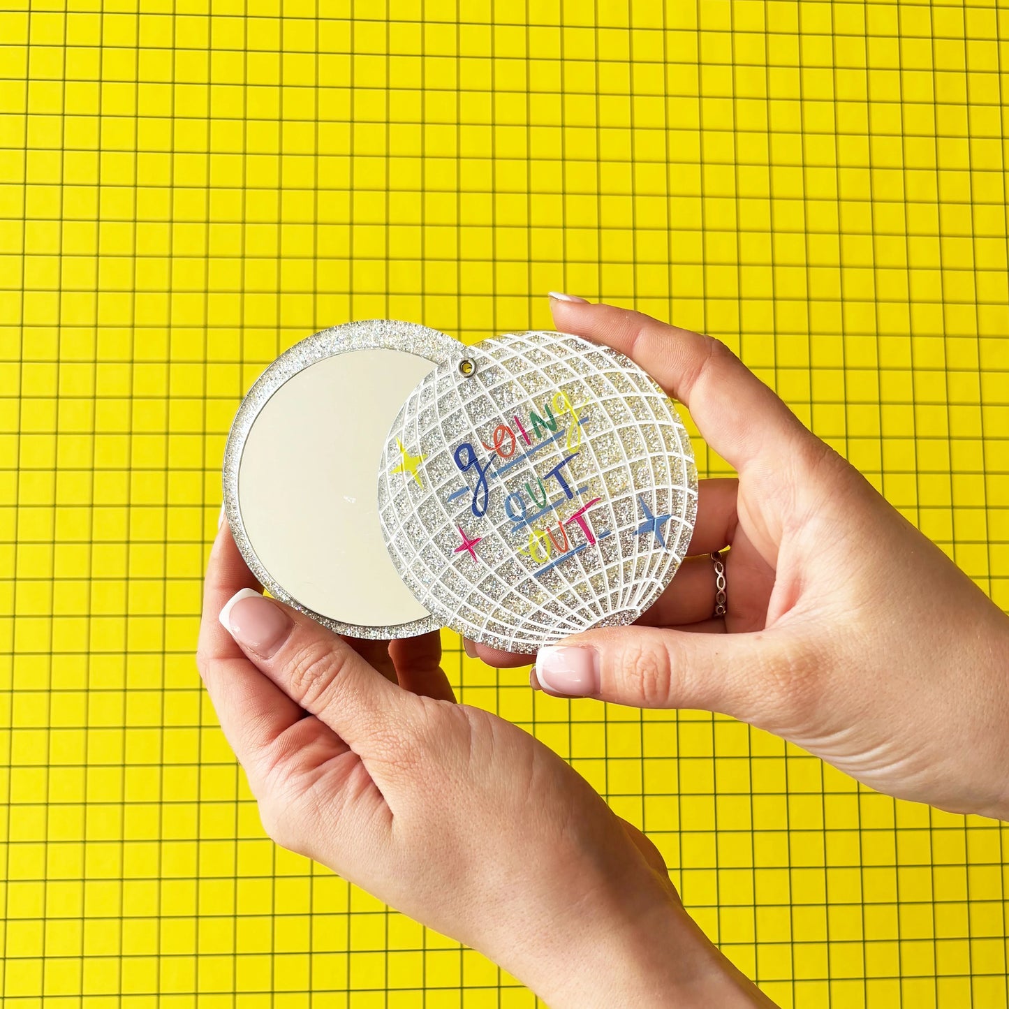 Going Out Out Compact Mirror