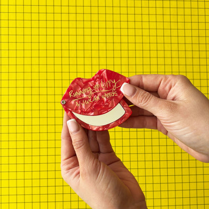 Running on Lippy & Swear Words Compact Mirror