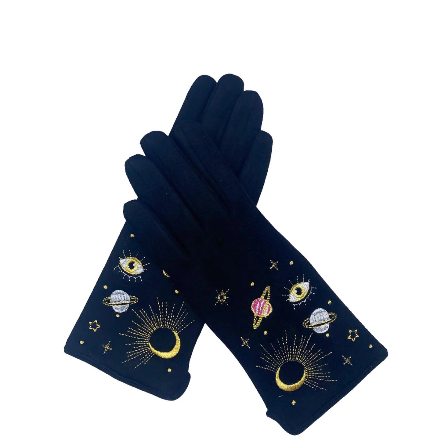 Embroidered Celestial Gloves