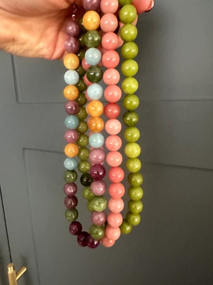Multi Margot Autumn Beaded Necklace