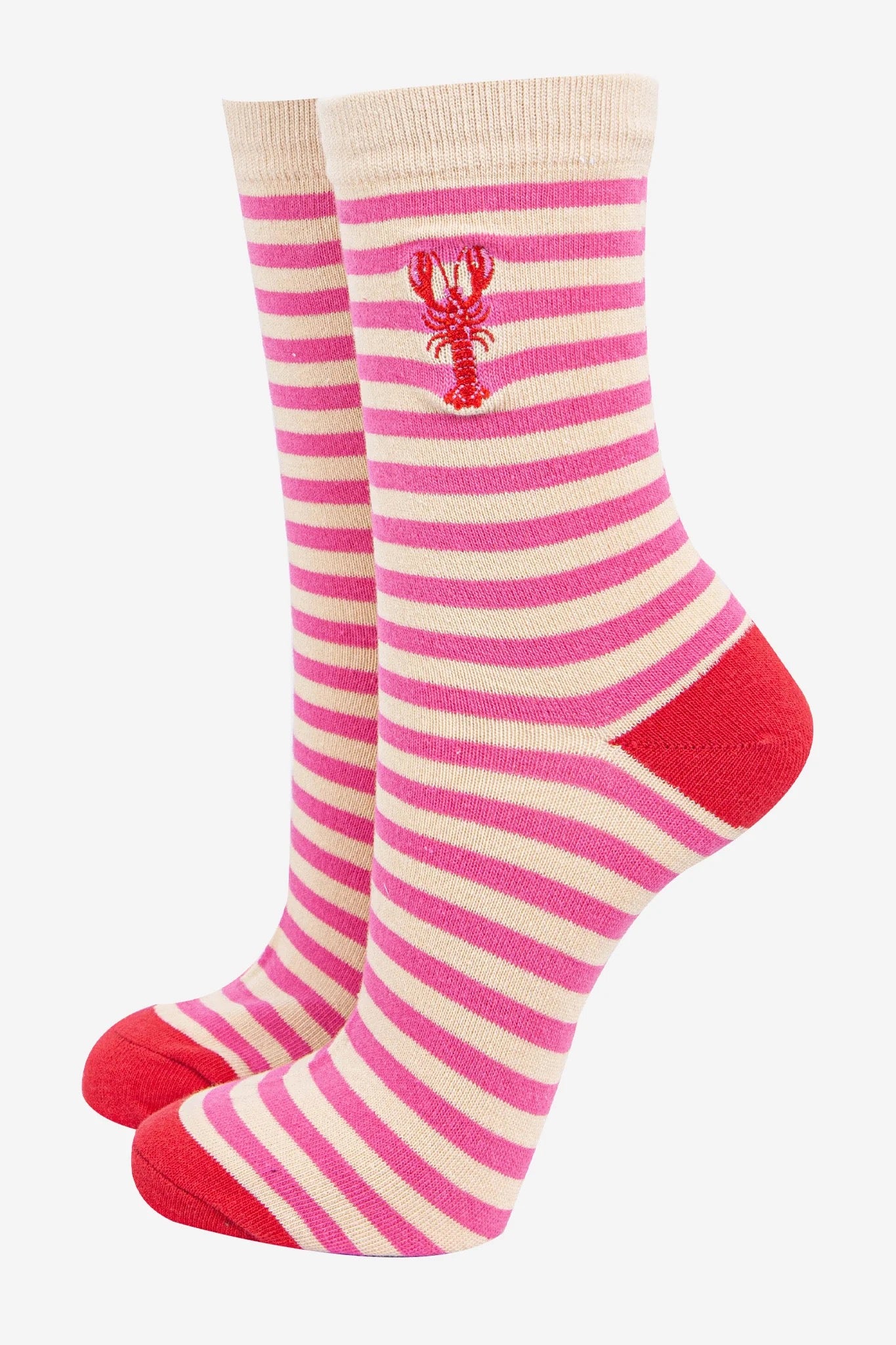 Stripe Lobster Socks