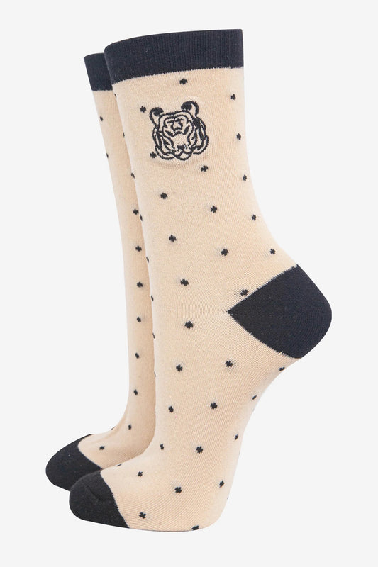 Tiger Polka Dot Socks