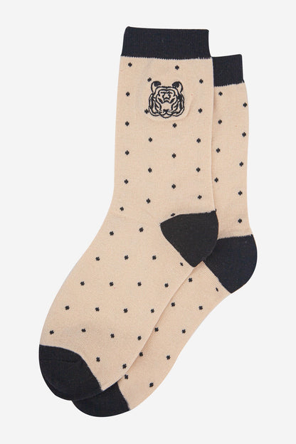 Tiger Polka Dot Socks