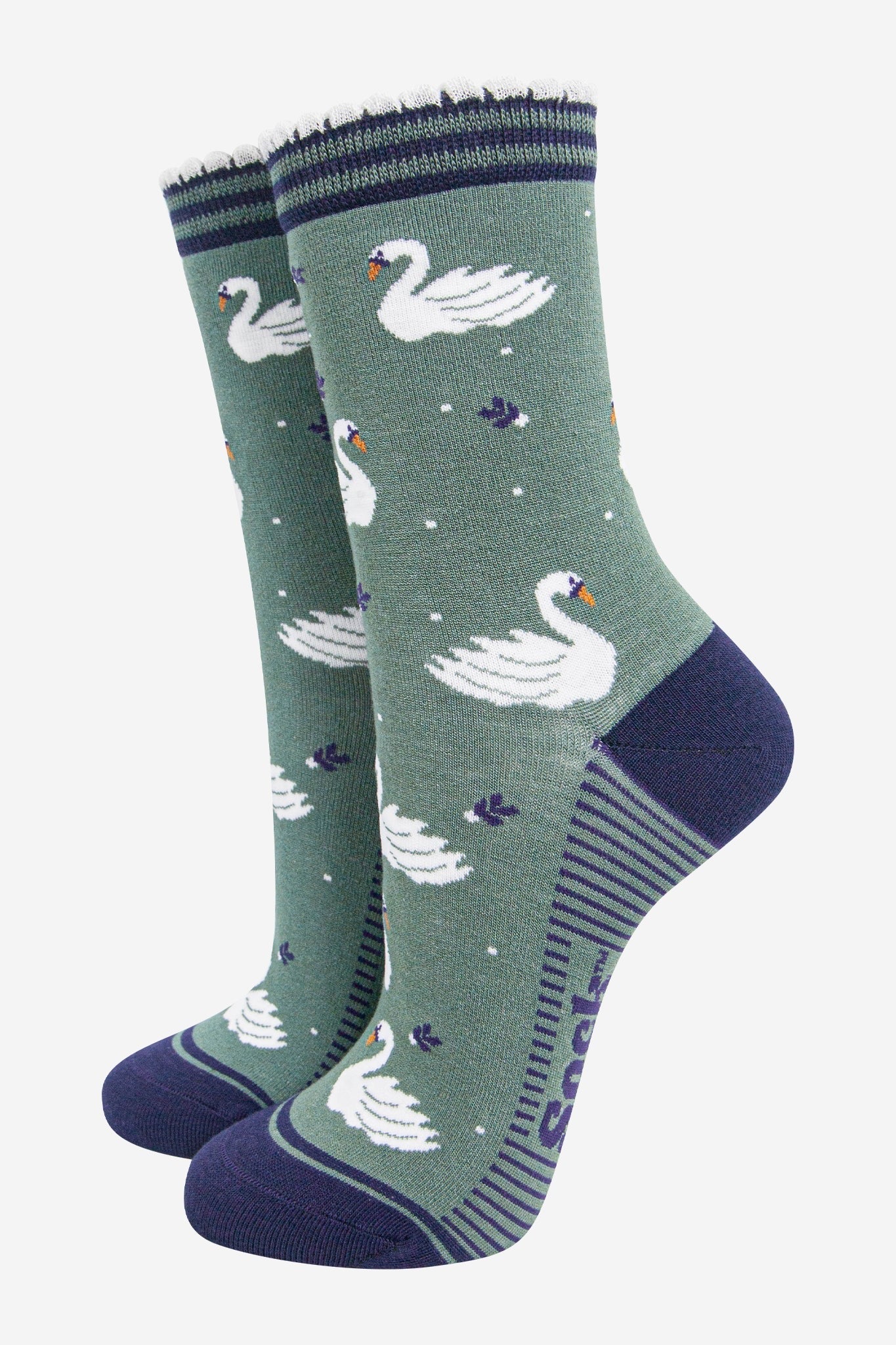 Swan Bamboo Socks