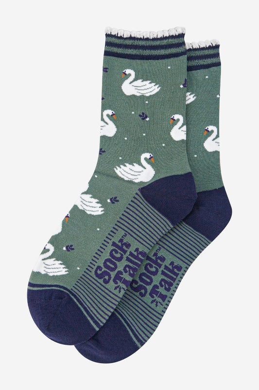 Swan Bamboo Socks