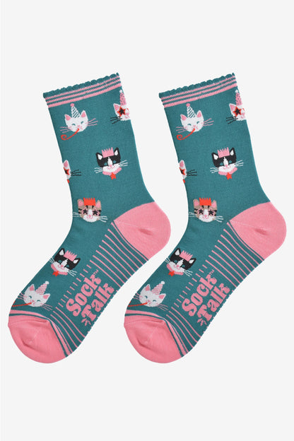 Party Cats Bamboo Socks
