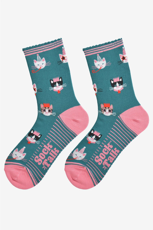 Party Cats Bamboo Socks