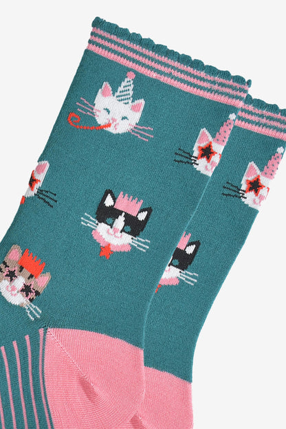 Party Cats Bamboo Socks