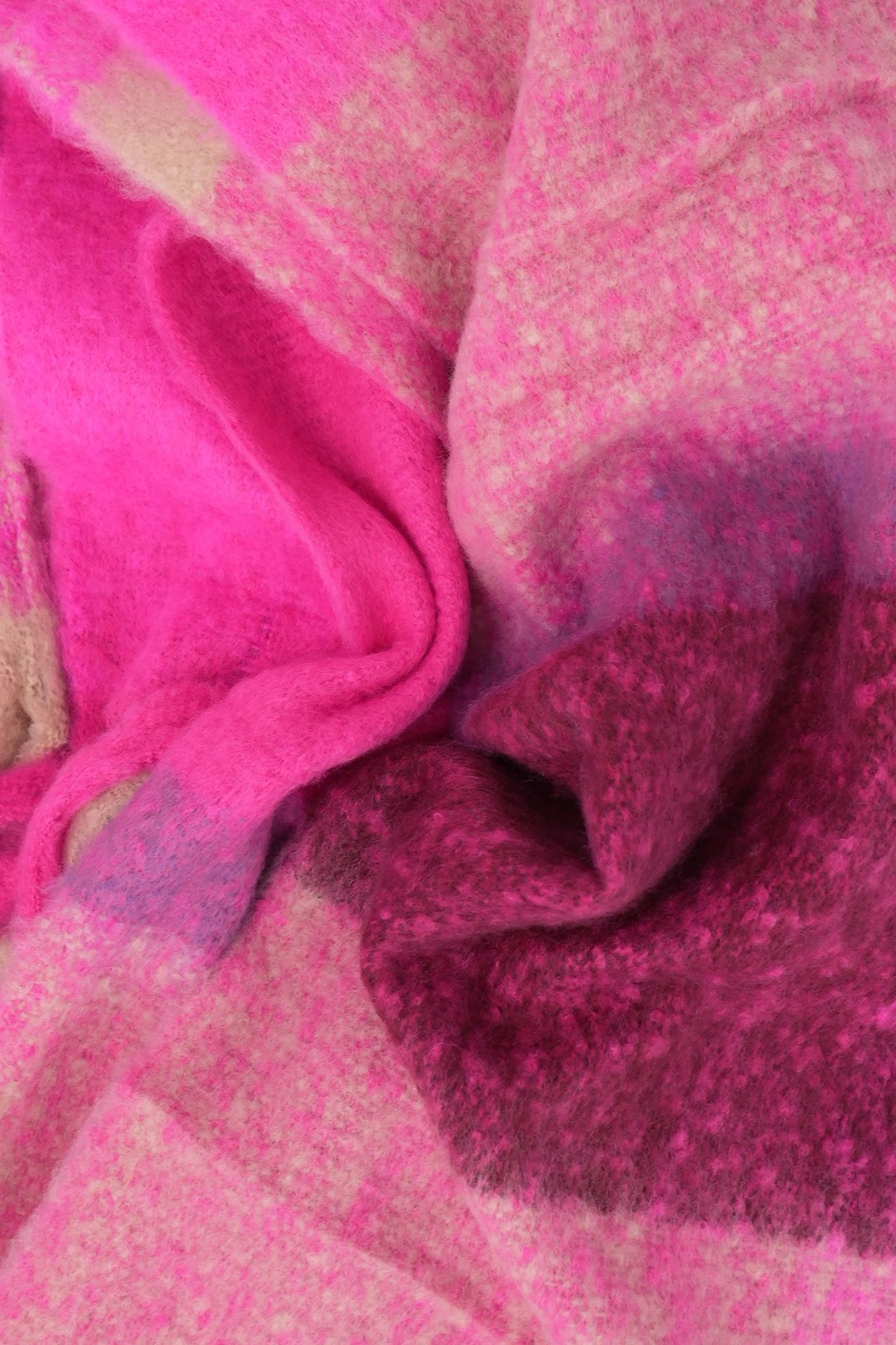 Hot Pink Colourblock Scarf