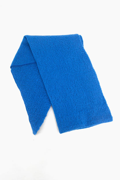 Cobalt Blue Asymmetric Chunky Scarf