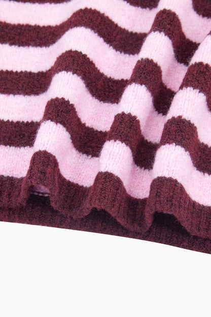 Striped Triangle Scarf