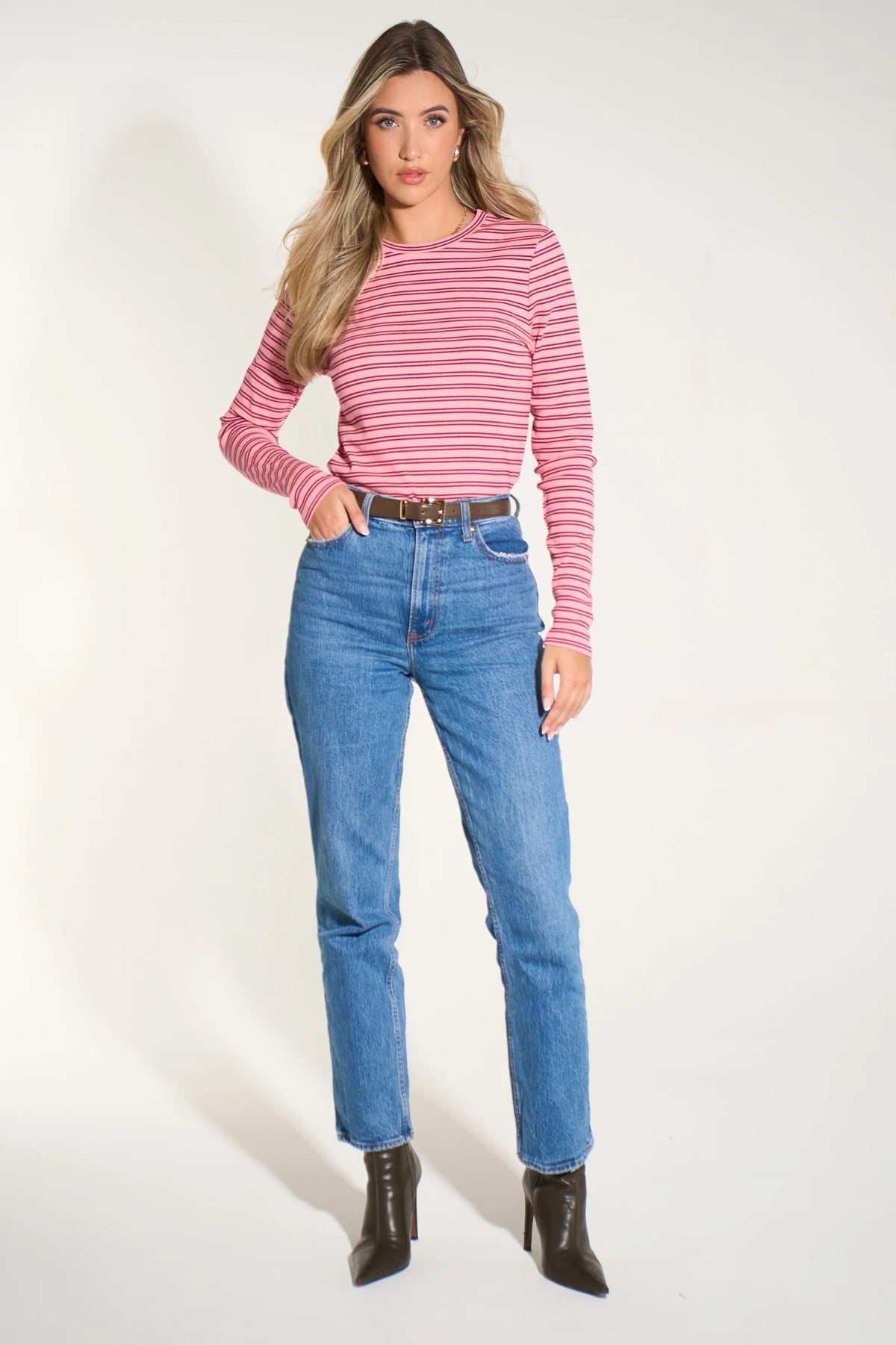 Striped Long Sleeve Top
