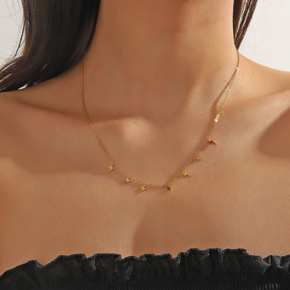 Delicate Mini Lightening Bolts Necklace