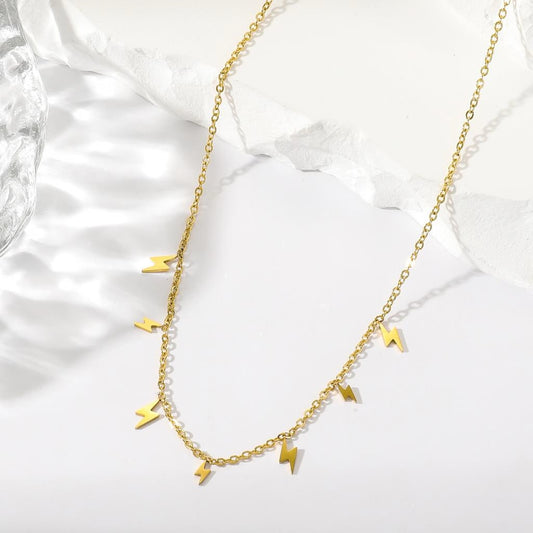 Delicate Mini Lightening Bolts Necklace