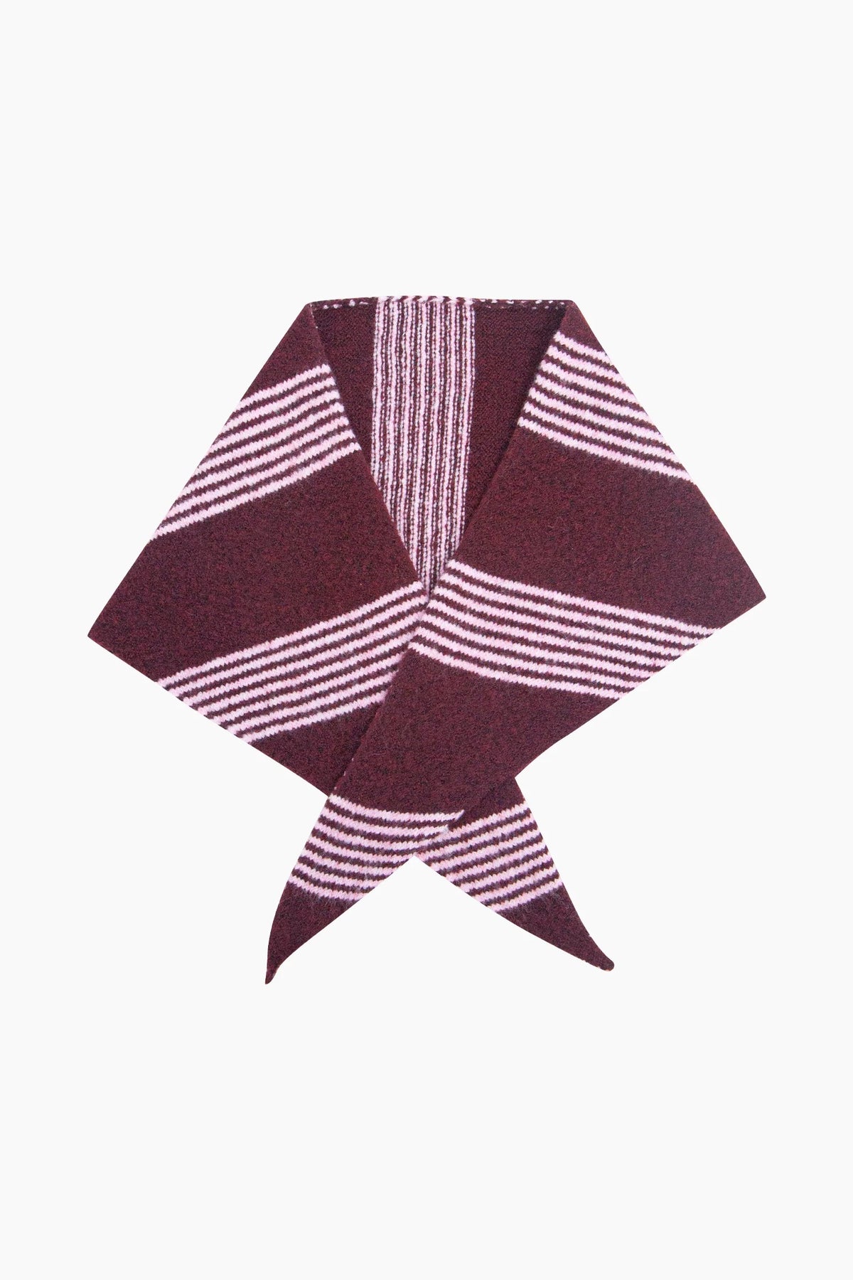 Striped Heavyweight Triangle Scarf