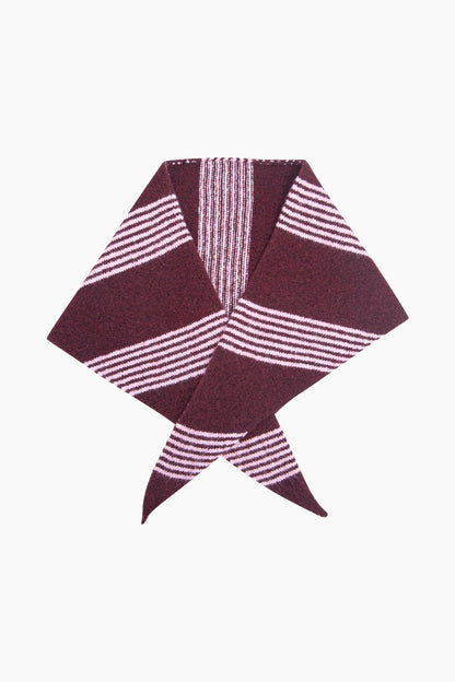 Striped Heavyweight Triangle Scarf