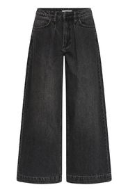 Wide Leg Charcoal Denim Jeans
