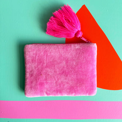 Queen Bitch Velvet Purse Pouch