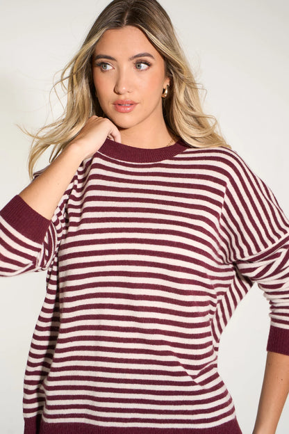Classic Cashmere Blend Striped Jumper