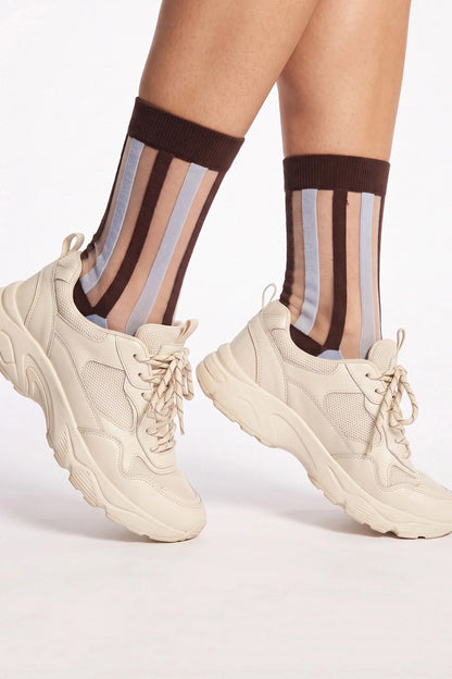 Striped Sheer Socks